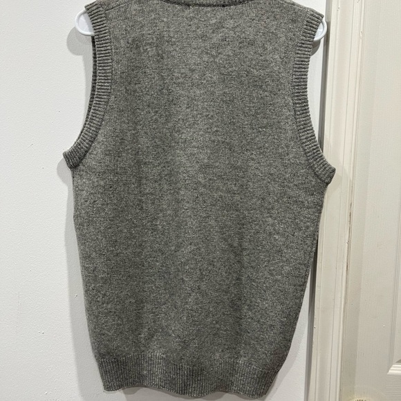 Jeans west vest men lambswool size L E-25 - Picture 3 of 5